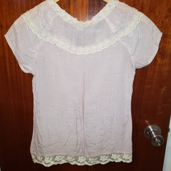 | Trinity | Lace Peasant Top - Picture 9 of 9
